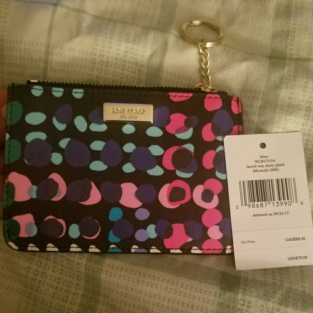 **NWT** KATE SPADE CARD HOLDER/WALLET/KEY CHAIN